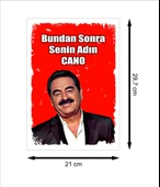 İbrahim Tatlıses Bundan Sonra Senin Adın Cano Retro Ahşap Poster - 2