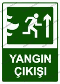 Yangın Çıkışı Uyarı Levhası - 1