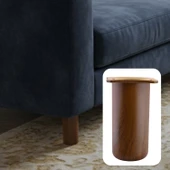 Plastik Liva Kestane Kahvesi 15 cm Mobilya Kanepe Koltuk Baza Yükseltici Yükseltme Ayağı Ayakları thumbnail 7