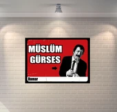 Müslüm Gürses Arabesk Retro Ahşap Poster - 1