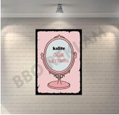 Kalite Gör Sayemde Ayna Retro Ahşap Poster - 1
