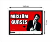 Müslüm Gürses Arabesk Retro Ahşap Poster - 2