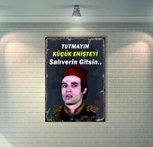 Kemal Sunal Retro Ahşap Poster - 1