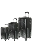 Nippon 1802 Oxygen PC - Büyük + Orta + Kabin Boy Valiz / Bavul Seti - Siyah thumbnail 2
