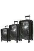 Nippon 1818 Horizon PC - Büyük + Orta + Kabin Boy Valiz / Bavul Seti - Siyah - 3