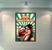 Ah Nerede Vah Nerede Yeşilçam Retro Ahşap Poster - 1