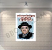 Yeşilçam Bi Nargilemiz Var Retro Ahşap Poster - 1