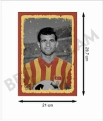 Metin Oktay Galatasaray Retro Ahşap Poster - 2
