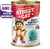 Kuzu Etli Kedi Konserve Kuzulu Yaş Mama 400 Gram - Street Cat Chunks Jelly Kuzu Etli Kedi Konserve 400 Gr. - 1