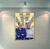 Adile Naşit Yeşilçam Retro Ahşap Poster - 1