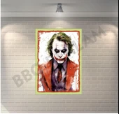 Joker Retro Ahşap Poster - 1