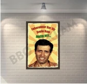 Kibar Feyzo Fukaralıktır Her Bir Şeyin Başı Retro Ahşap Poster - 1