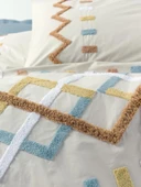 Cotton Box Puff Nakışlı Ranforce Çift Kişilik Nevresim Takımı Mellow Mint thumbnail 2