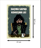 Behzat Ç. Retro Ahşap Poster thumbnail 2