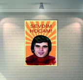 Tarık Akan Retro Ahşap Poster - 1
