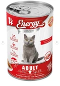 Pet Food Energy Sığır Etli Yetişkin Yaş Konserve Kedi Maması 400 G - 4 Adet - 1