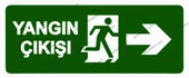 Yangın Çıkışı Uyarı Levhası - 1