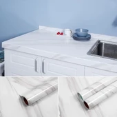 Açık Mermer Desenli Yapışkanlı Kaplama Kağıdı  Büyük Boy 5 Metre thumbnail 5