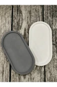 2'li Dekoratif Oval Sunumluk Seti, Dekoratif Biblo Takı Tabağı, Saksılık,tütsülük,mumluk - 4