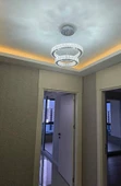 GN GEN AYDINLATMA Modern Gümüş Sarkıt Kristal Taşlı Üç Renk Led Ikili Avize 30-40 cm - 4