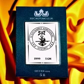 Disiplinin Simgesi Olan Su Altı Taarruz Komutanlığı Temalı Hediyeye Özel 999 Ayar Gümüş Külçesi-675 - 1