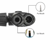 Yüksek Basınçlı Alüminyum Gümüş Renk Top Bisiklet Taşınabilir Hava Ayak Pompası thumbnail 2