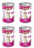 Kuzu Etli Yavru Yaş Konserve Köpek Maması 400 G - 4 Adet - 1