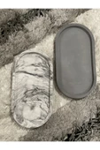 2'li Dekoratif Oval Sunumluk Seti, Dekoratif Biblo Takı Tabağı, Saksılık,tütsülük,mumluk - 7