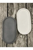 2'li Dekoratif Oval Sunumluk Seti, Dekoratif Biblo Takı Tabağı, Saksılık,tütsülük,mumluk - 3