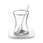 Jumbo Jüpiter 18 Parça Çelik Çay Seti thumbnail 2