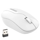 Everest Smw-973 Usb Beyaz 2.4ghz 1200dpı Kablosuz Optik Mouse 5 Metre Menzilli - 1