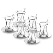 Jumbo Sedna 18 Parça Çelik Çay Seti thumbnail 1