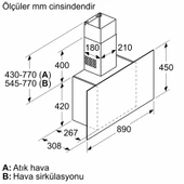 Siemens LC95FCJ60T iQ300 Duvar Tipi Davlumbaz - 7