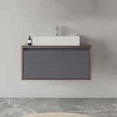 Orka Prato 80 cm Navaro Banyo Dolabı Alt Modül Lavabo thumbnail 1