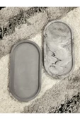 2'li Dekoratif Oval Sunumluk Seti, Dekoratif Biblo Takı Tabağı, Saksılık,tütsülük,mumluk - 6