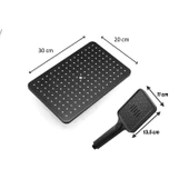 Robot Duş Seti Tam Takım Siyah Lüks Yağmurlama Çok Fonksiyonlu El Duşu Başlıklı Vidalı Duş Sistemi thumbnail 6