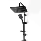 Robot Duş Seti Tam Takım Siyah Lüks Yağmurlama Çok Fonksiyonlu El Duşu Başlıklı Vidalı Duş Sistemi thumbnail 1