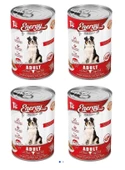 Sığır Etli Yetişkin Yaş Konserve Köpek Maması 400 G - 4 Adet - 1