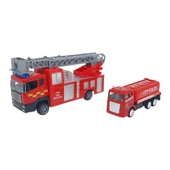 Su Tankeri Taşıyan Sürtmeli İtfaiye Araç Seti - İtfaiye Seti thumbnail 3