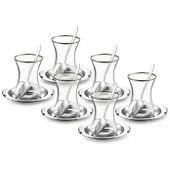 Jumbo Mars 18 Parça Çelik Çay Seti thumbnail 1