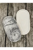 2'li Dekoratif Oval Sunumluk Seti, Dekoratif Biblo Takı Tabağı, Saksılık,tütsülük,mumluk - 2