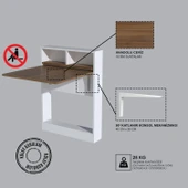 Decormet Bracked Çok Fonksiyonlu Masa Ceviz thumbnail 10