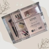 6 Bölmeli takı aksesuar düzenleyici Dikdörtgen Makyaj Organizeri çekmece içi - 2