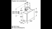 Siemens LC65FCJ00T iQ300 Duvar Tipi Davlumbaz 60 cm şeffaf cam titanyum baskılı - 7