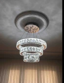 GN GEN AYDINLATMA Plaket Kristal Taş Işlemeli Krom Paslanmaz Ledli 20-30-40 cm kumandalı - 3