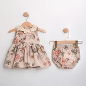 Kız Bebek Ceketli Güpürlü Donlu Elbise Takımı MAR-155-1 - 7