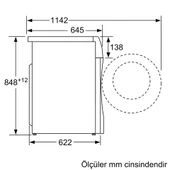Siemens WN54C2A0TR iQ700 Kurutmalı Çamaşır Makinesi 10.5/6 kg 1400 dev./dak. - 7
