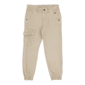 Erkek Çocuk Bej Kanvas Pantolon thumbnail 2