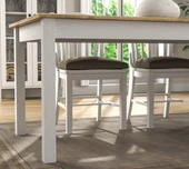 Hunerika Kaelis yemek masası-Wood Beyaz-Minifiks Bağlantılı - 3