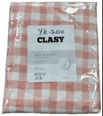 Clasy Ranforce 2 Adet Yastık Kılıfı Ekoseli Desenli Pembe thumbnail 2